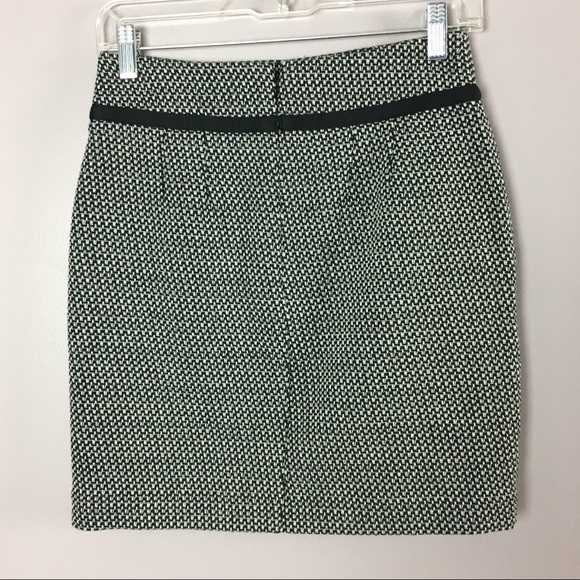 LOFT Tweed Skirt Mini Pencil Slash Pockets 0P - Picture 4 of 8